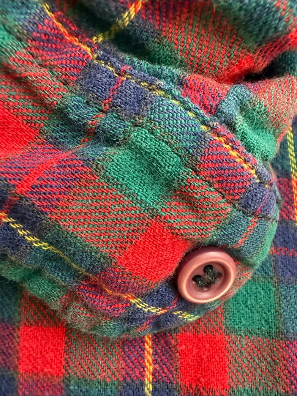 Vintage Oshkosh B’gosh Shirt Button Down 100% Cotton Children's Plaid Flannel